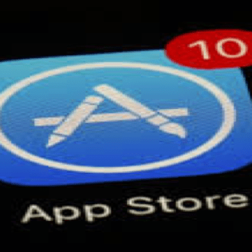 Photo of Apple App Store icon with 10 badge notifications.